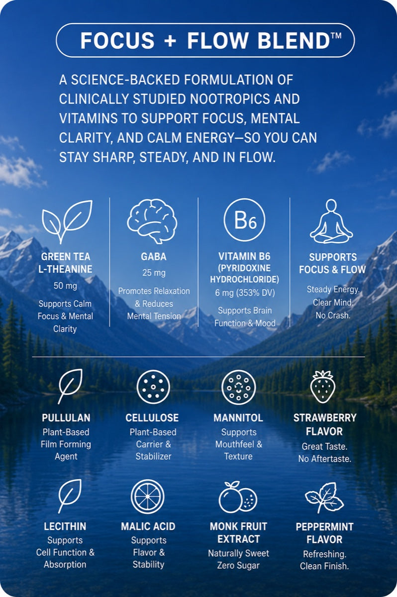 Focus + Flow ingredient blend